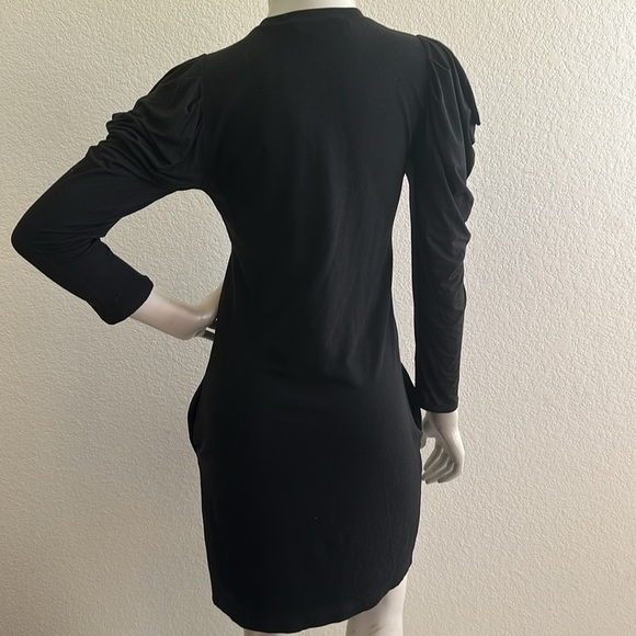 NWT LOVE MOSCHINO black jersey shift dress - Picture 4 of 6